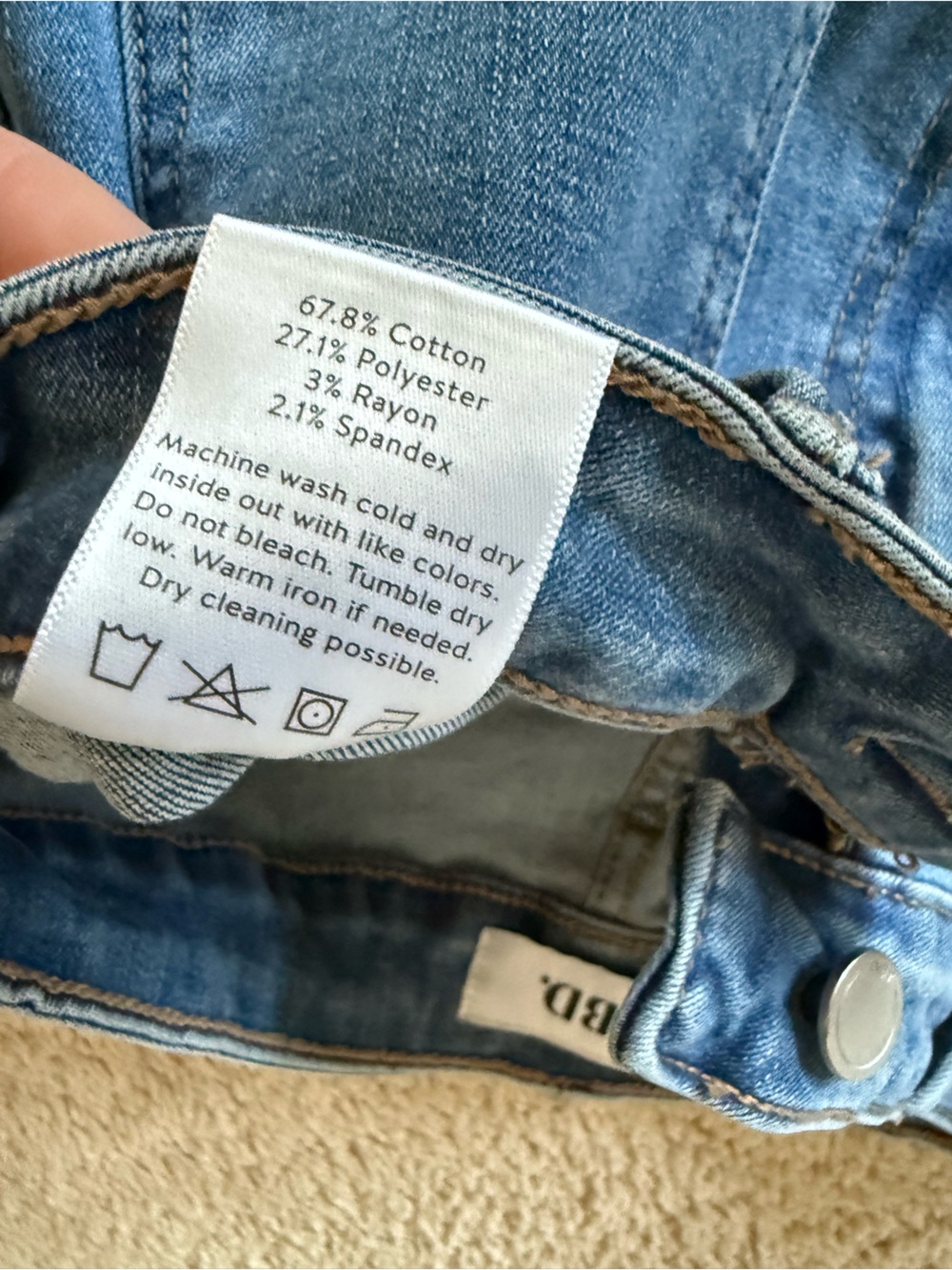 JBD Medium Blue Wide Leg Jeans - Picture 5 of 5